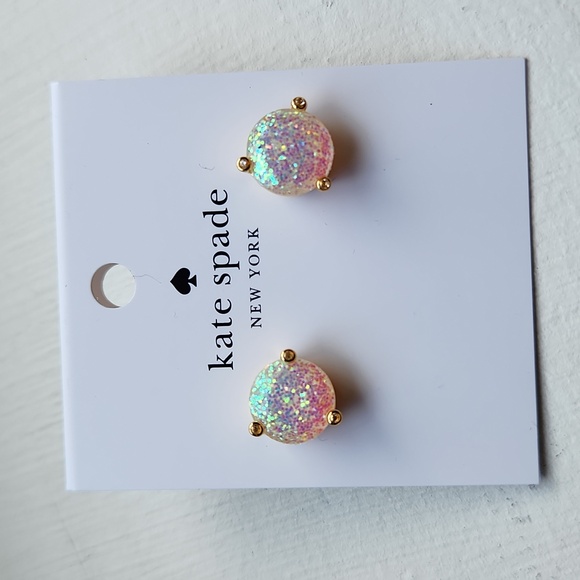 kate spade Jewelry - Kate Spade Rise and Shine Opal Glitter Earrings